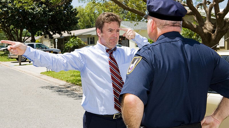 sobriety test failure