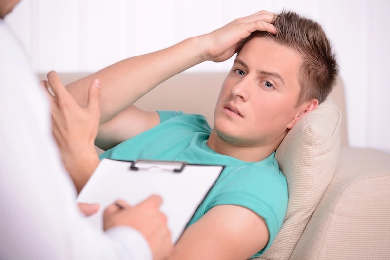 young person undergoing alcohol scale