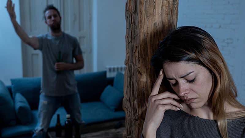 young couple having arguments problems